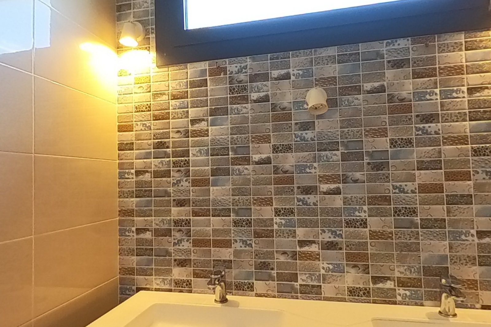 Cuarto de baño con mosaico Bisazza